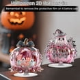 thumbnail image 6 of Halloween Boo Ghost Couple Decor Acrylic Tabletop Figurine for Fall Decor,Room Decor, Spooky Crystal Ghost Figurine for Halloween Decorations Indoor and Home Shelf, Cute Stuff Ornament Gift, 5.1 Inch, 6 of 7