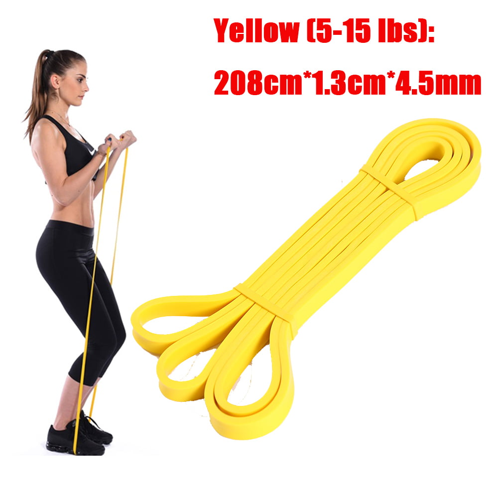Pull Up Resistance Body Stretching Band Loop Power Gym Fitness Exercise Yoga 