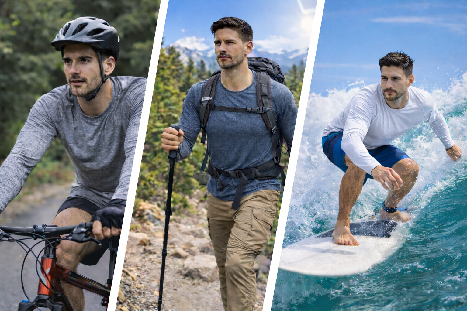 Daresay Men's Dri-Fit Long Sleeve T-Shirts, 4-Pack photo 3