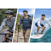 DARESAY Dri-Fit Long Sleeve T Shirts for Men-4 Pack- Moisture Wicking, Quick Dry Tees (Up to 3XL)