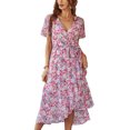 thumbnail image 2 of Vestido de mujer,Vestido de mujer con cuello en V Vestido de niña Vestido de verano Eleva tu experiencia, 2 of 6