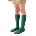 thumbnail image 3 of ibiyuan Girls Solid Knee High Socks Pastel Purple Ribbed Elastic Knit Soft Stretch Calf Socks for School Uniform, Campus Events, Weekend Outings, Recital Daily Wear, 3 of 6