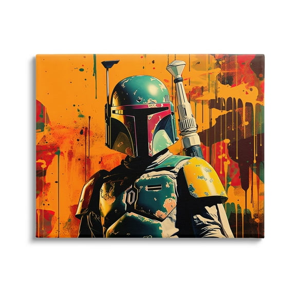 Stupell Industries Sci-Fi Pop Urban Style Fairy Tales & Fantasy Painting Gallery Wrapped Canvas Art Print Wall Art, 20 x 16