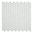 thumbnail image 4 of Dexo Josen Brown 1-in. Penny Round Matte Glass Mosaic Wall & Floor Tile, 4 of 4