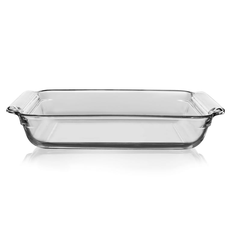 Libbey Baker's Basics Glass Casserole Baking Dish Set with Glass