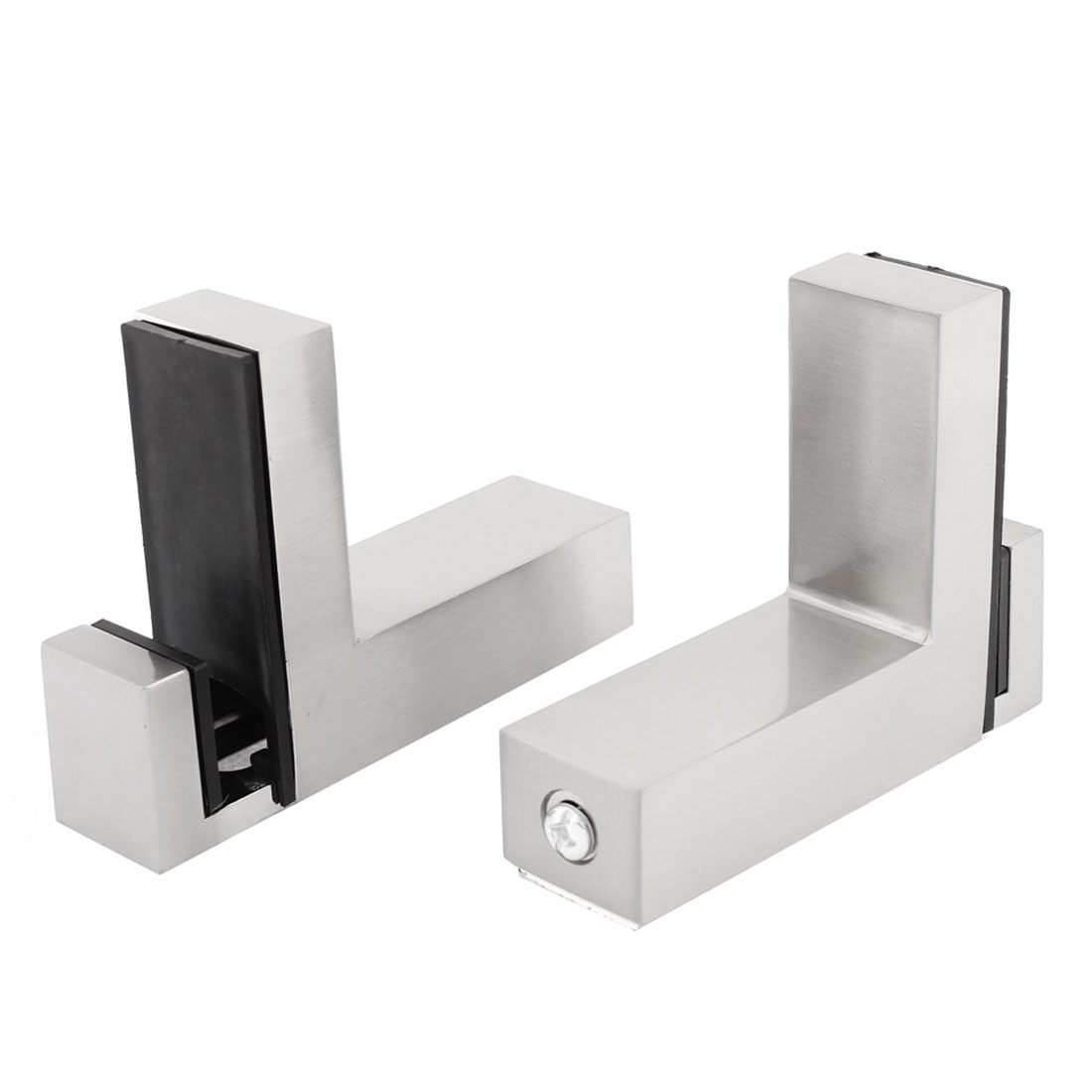 Unique Bargains Adjustable 27mm Thickness Glass Shelf Clip Clamp