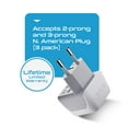 thumbnail image 6 of Ceptics CT-9C Continental European Travel Adapter Plug - Type C (3-Pack), 6 of 9