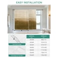 thumbnail image 6 of Brown Ombre Tie Up Curtains for Windows 63 Inch Length Balloon Curtains Kitchen Adjustable Balloon Window Shade Modern Abstract Art Ocean Oil Painting Tie Up Valance Bathroom Curtain Window 46"x63", 6 of 6