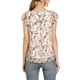 thumbnail image 3 of BLUSA FLORAL PARA MUJER INSPIRADA EN SAN VALENTÍN, CUELLO CUADRADO, MANGA CORTA, VOLANTES, TAMAÑO 2XL, BLANCA, CASUAL DE VERANO, 3 of 7