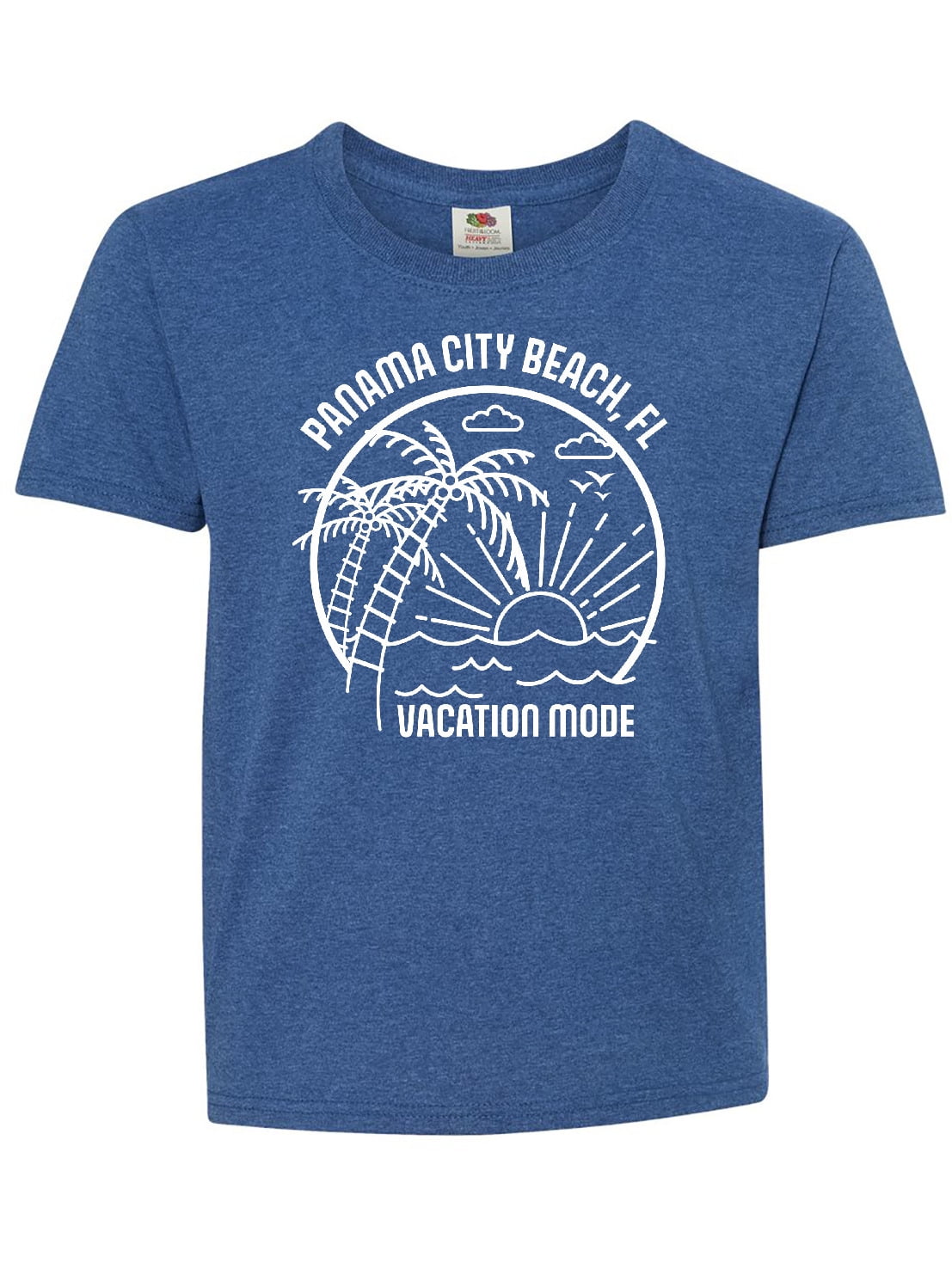 Summer Vacation Mode Panama City Beach Florida Youth T-Shirt - Walmart ...