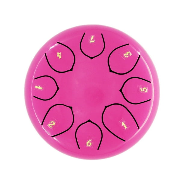 Xihbxyly Tambor de Lengüeta de Acero, Instrumento Artesanal de 6 Pulgadas y 8 Notas, Experiencia de Sonido Etéreo, Diseño Fácil de Tocar, Terapia de Relajación, Deleite para Los Amantes de La Música,