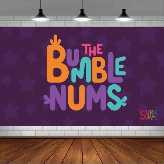 The Bumble Nums Backdrop Banner Party Supplies Poster Movie Theme Background for Photography Birthday Decorations