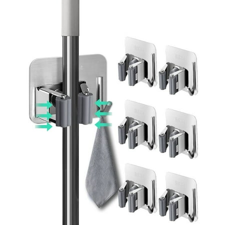 

Self-adhesive Wall Mounted Mop Brush Broom Organizer Holder Hanger Storage Rack