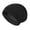 Black, variant on Visland Unisex Sleep Hat Protect Hair Night Cap High Elasticity Double-layered Headwear Warm Lightweight Adjustable Winter Cap for Home Outdoor Work Street Wear