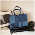 thumbnail image 3 of Nuevos bolsos de hombro y cruzados de retazos de mezclilla de gran capacidad 2024, bolsos de mano casuales a juego con colores de moda para mujeres, 3 of 5
