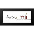 thumbnail image 2 of Charron, Veronique 24x12 Black Modern Framed Museum Art Print Titled - Underlined Wine II, 2 of 5