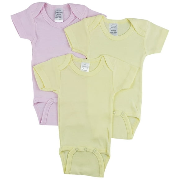 Bambini Short Sleeve One Piece 3 Pack