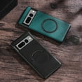 thumbnail image 3 of PENGXIANG Phone Protective Shell Impact Resistant Shockproof Solid Color Wear-resistant Anti-Fingerprint Anti-scratch Faux Leather Magnetic, 3 of 10