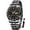 Black, variant on Men's Business Quartz Wrist Watch, Black Round Dial with Dual Date Display, Stainless Steel Band Watches for Men