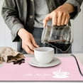 thumbnail image 6 of Pink Coffee Bar Mat - 23.5" x 15.5" Countertop Coffee Accessories with Absorbent Dish Drying Surface For Kitchen Home Decoration, 6 of 6