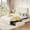 Beige, variant on Twin Bed Frame with Adjustable Headboard & 2 Drawers, Modern Linen Upholstered Platform Bed Frame, No Box Spring Needed, Wood Slat Support, Noise Free & Easy Assembly, Grey