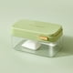 thumbnail image 1 of Bandeja de cubitos de hielo con tapa, capacidad de 28 cubos, máquina de hielo de plástico de fácil liberación para congelador, diseño resistente a derrames, sin BPA, caja de molde de hielo apilable, 1 of 7