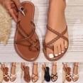 thumbnail image 2 of PUMISAS Summer Flat Slippers For Women Solid Color Comfortable Breathable Slippers Casual Hollow Pinch Toe Shoes, 2 of 7