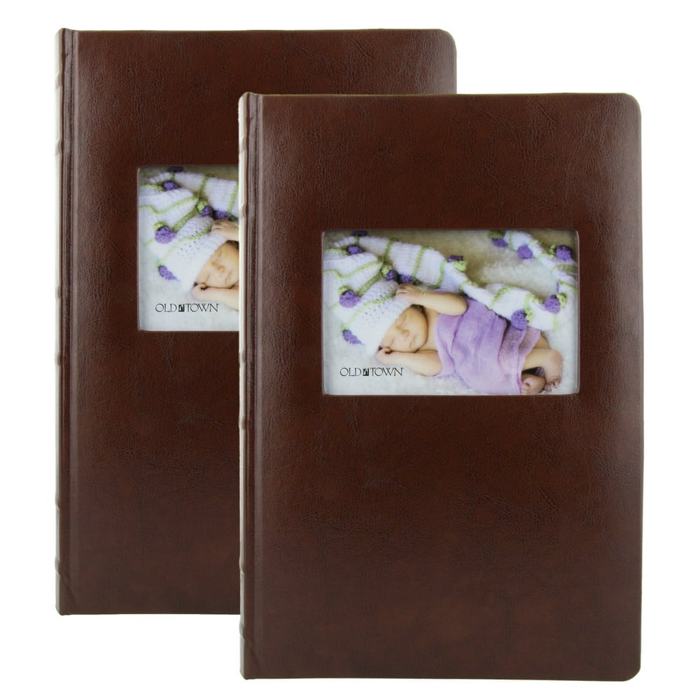 Old Town Bonded Leather Photo Album Brown (2 Pack)