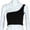 A-Black29, variant on XIAONU One Shoulder Cropped Cami for Women Solid Color Casual Night Out Slim Fit Sleeveless Blouse