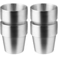 thumbnail image 1 of RV 2 tazas de acero inoxidable - Tazas de metal reutilizables apilables Vasos para beber de primera calidad Camping Fiesta al aire libre Adecuado para niños Taza de café irrompible de metal cepillado Vasos de cerveza para té Sailing Electrónica, 1 of 3