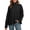 Black, variant on PrettyGuide Women's Oversized Turtleneck Sweaters Casual Long Sleeve Side Slit Knit Tunic Pullover Sweater Tops