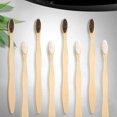thumbnail image 3 of 20 Pcs Brosses à Dents Biodégradables en Bambou Réutilisables Brosses à Dents en Bambou Charbon Naturelles Réutilisables avec Poils Doux Sans BPA et Naturelles, 3 of 5