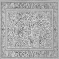 thumbnail image 1 of Ahgly Company Indoor Square Animal Gray Traditional Area Rugs, 5' Square, 1 of 1