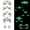 Glow in The Dark, variant on Glow in The Dark face gems Self Adhesive Face Sticker Luminous Festival Face Body Gems Crystals Rhinestone