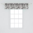 thumbnail image 2 of Ambesonne Leopard Window Valance, Monochrome Sketchy Print, 54" X 12", Charcoal Grey and White, 2 of 3