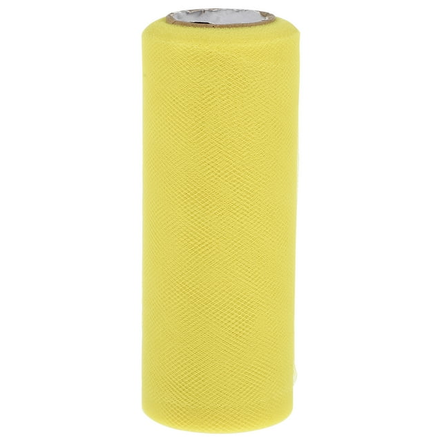 Shisuyan Chemin de Table en Tulle Décoration Jaune Lot de 1 Carré Polyester 14.0X6.5X6.5In