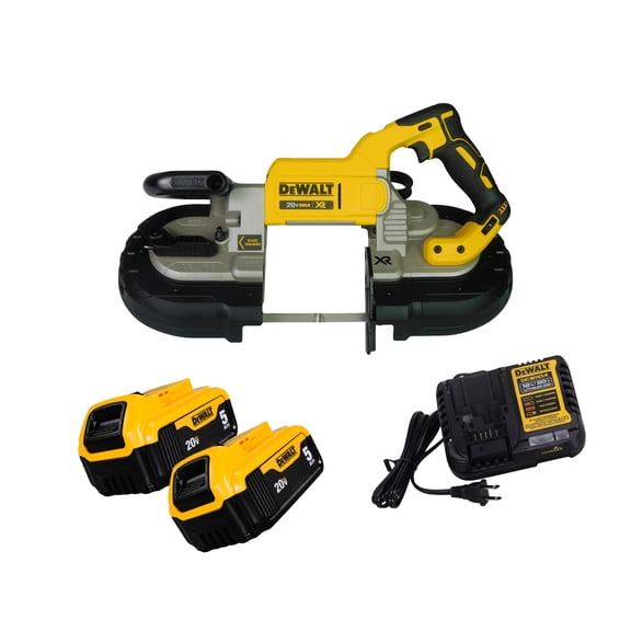 DeWalt DCS374B 20V Max Cordless Deep Cut Band Saw w (2) 5Ah Batteries, & Charger