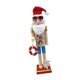 thumbnail image 4 of Figura de Papá Noel de playa de madera de 15 pulgadas, títere de Cascanueces, juguete, adorno de mesa decorativo para fiesta, decoración interior Estilo C, 4 of 8