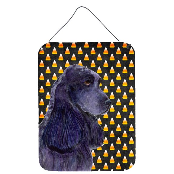 Cocker Spaniel Candy Corn Halloween Portrait Wall or Door Hanging Prints
