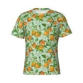 thumbnail image 4 of Vsdgher Tangerine Print Men's Dry Fit Mesh Athletic Shirts Moisture Wicking Tennis T-Shirt Tops, 4 of 9