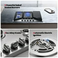 thumbnail image 5 of GASLAND Master Series 30 Inch Gas Cooktop with Griddle PRO GH3805SS1FC with 5 Burners, CSA certified,120V Plug-in, NG/LPG Convertible, 5 of 8