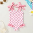 thumbnail image 2 of Younger Tree Toddler Girl Swimsuit Baby One-Piece Swimwear Baby Girl Bathing Suits for 6-7T, 2 of 8