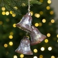 thumbnail image 2 of Northlight 5" Silver and Brown String of Bells Glass Christmas Ornament, 2 of 3