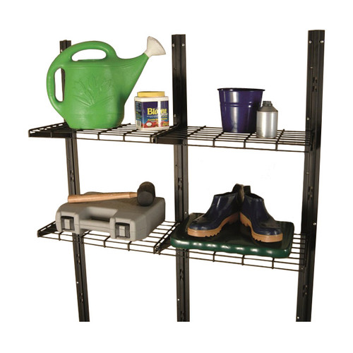 Suncast Storage Shed Metal Wire Shelf Kit with 100 lbs. Capacity, Black - image 3 of 3
