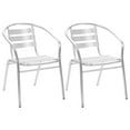 thumbnail image 1 of vidaXL Chaises d'Extérieur Empilables 2 Pcs Aluminium, 1 of 5