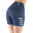 thumbnail image 2 of Fashion2Love Women's Juniors High Waist Classic Ripped Distressed Bermuda Shorts, 2 of 9