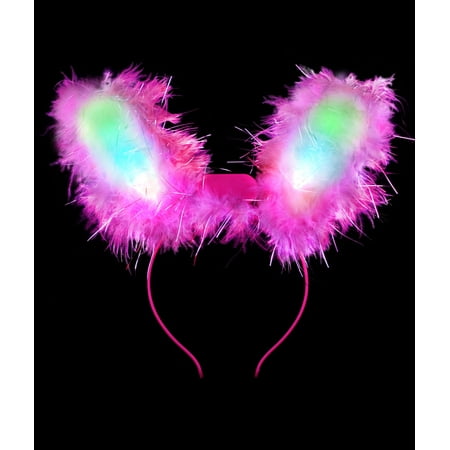 LED Bunny Ears Premium - Pink
