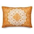 thumbnail image 2 of Creative Products Orange and White Circle Mandala 14x20 Indoor / Outdoor Pillow, 2 of 3