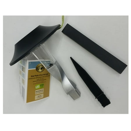 Hampton Bay Solar Plastic 2-Tone LED Path Light