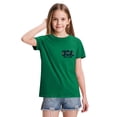 thumbnail image 4 of CCRFTGI 4th of July USA Shirts for Children Girls Size 8 Short Sleeve Funny USA Flag Summer Cute Tunic Blouses Patriotic Girls Clothes Tshirts Green 4-5 Years, 4 of 5